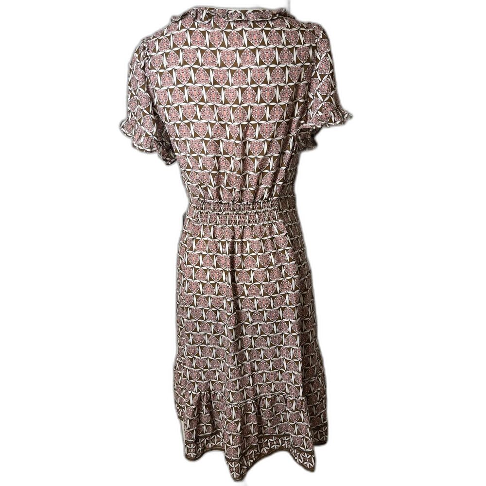 Max Studio Ruffles Trim Flutter Sleeves Dress Size S NWT - Picture 5 of 9